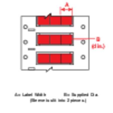 BRADY 43/64" x 21/64" Red Wire Marking Sleeves 3PS-187-2-RD-S-3