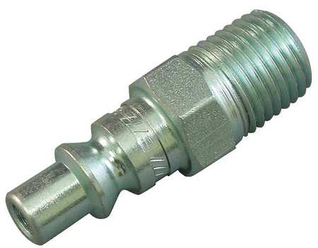 HANSEN Coupler Plug, (M)NPT, 1/4, Steel 2607