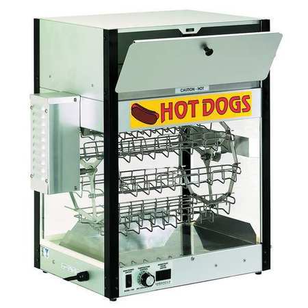 Cretors Hot Dog Broiler, Up to 36 Hot Dogs, 120V E1700