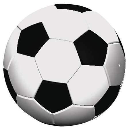 PETERSEN MANUFACTURING 36" Soccer Ball Sports Bollard, Concrete SCB