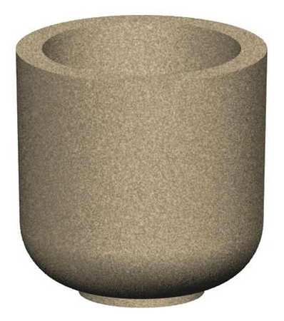 PETERSEN MANUFACTURING 24" Round Security Planter, Concrete RP24X24