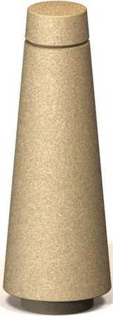 PETERSEN MANUFACTURING 12" Cone Security Bollard, Concrete BLT 34