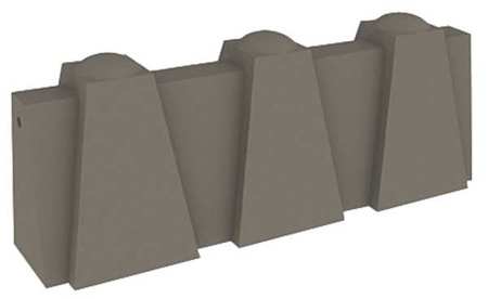 PETERSEN MANUFACTURING 96" Security Barrier, Concrete TYPE 3 - 8'