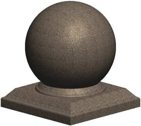PETERSEN MANUFACTURING 36" Spherical Security Bollard, Concrete SPH36