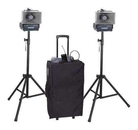 Amplivox Sound Systems Deluxe Wireless Speaker Hailer Kit, 50W SW642