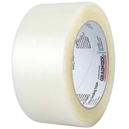 Zoro Select Carton Sealing Tape, Clear, 48mmx100m, PK24 31HJ67