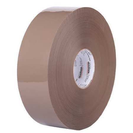 ZORO SELECT Carton Sealing Tape, Tan, 72mmx914m, PK4 31HJ39