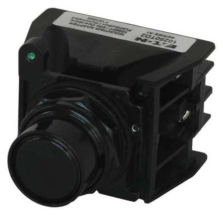 EATON Hazardous Location Push Button with Contacts, 30 mm, 2 NC, 2 NO, Black 10250T707B