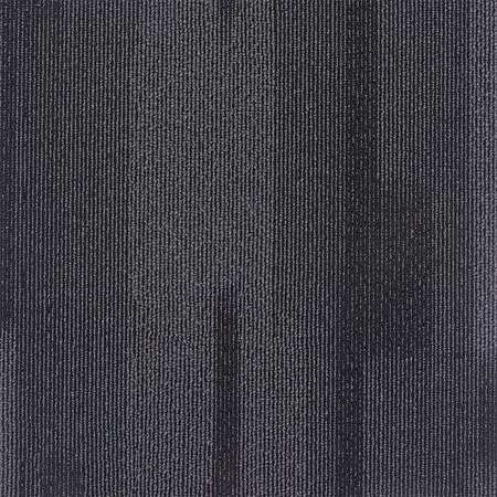 ZORO SELECT Carpet Tile, 19-11/16in. L, Charcoal, PK20 31HL83