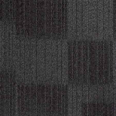 Zoro Select Carpet Tile, 19-11/16in. L, Charcoal, PK20 31HL77