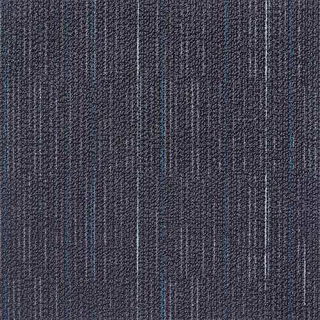 ZORO SELECT Carpet Tile, 19-11/16in. L, Charcoal, PK20 31HL78