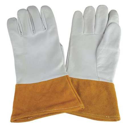 CONDOR TIG Welding Gloves, Goatskin Palm, L, PR 31KY87