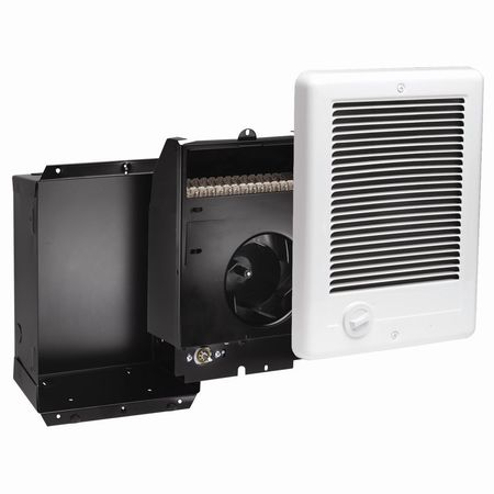 Cadet Electric Wall Mount Heater, 12 in H Grille, Recessed, 1000W, 120V AC, White CSC101TW