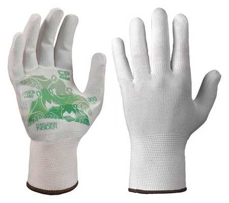TURTLESKIN Glove Liners, Nylon/Polyester, S, Wht, PR CPB-300