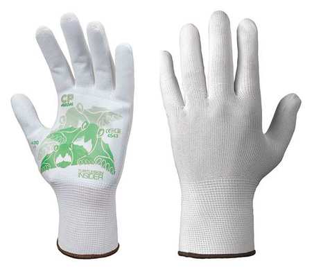 TURTLESKIN Glove Liners, Nylon/Polyester, M, Wht, PR CPB-430