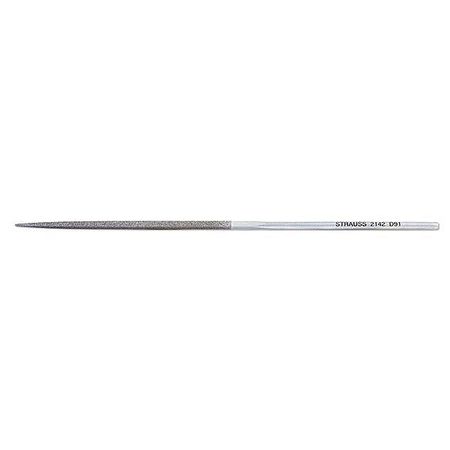 STRAUSS Needle File, Swiss, Square, 5-1/2 In. L NF2142D126