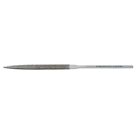 STRAUSS Needle File, Swiss, Warding, 5-1/2 In. L NF2122D126