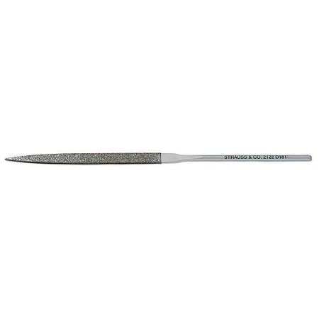 STRAUSS Needle File, Swiss, Warding, 5-1/2 In. L NF2122D91