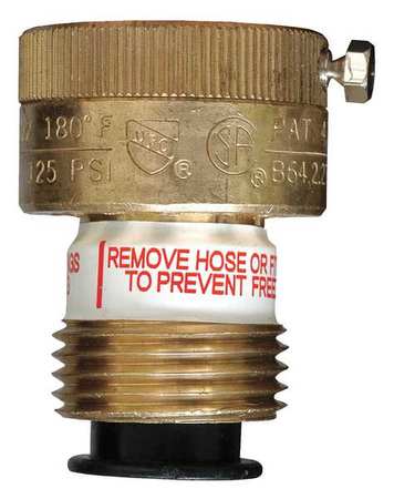 CASH ACME Vacuum Breaker, 3/4in., GHT, Brass, 2in. H 19600-0000LF