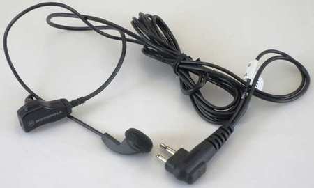 MOTOROLA Earpiece, Microphone/PTT, 6-51/64 in. L HMN9036A