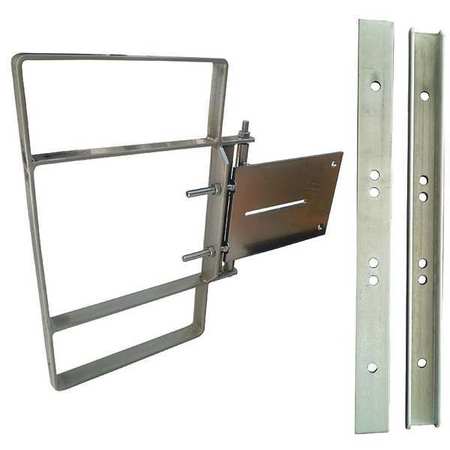 CONDOR Adjstbl Sfty Gate, Galvnzd Steel, 2-1/2inW 31TT65