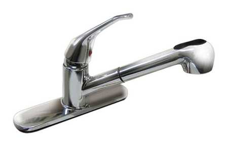 Dominion Faucets Manual, Single Hole Only Mount, 1 Hole Straight Kitchen Faucet 77-2100