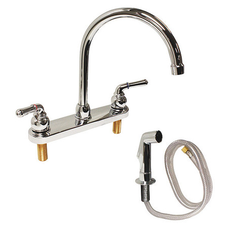 Dominion Faucets Manual 8" Mount, 3 Hole Bathroom Faucet, Chrome 77-6105