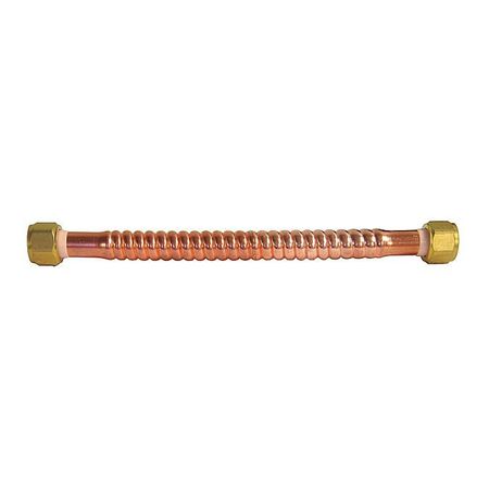 KISSLER Water Heater Supply Line, 3/4x3/4, 18in.L 88-4110