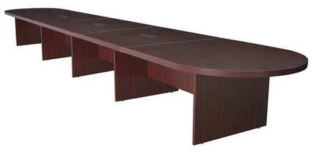 REGENCY Race Track Legacy Modular Conference Tables, 264 X 52 X 29, Wood Top, Mahogany LCTRT26452MH