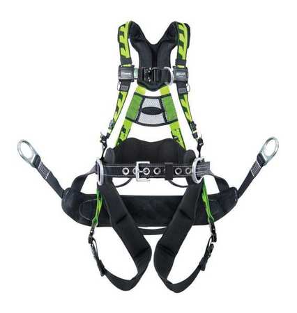 HONEYWELL MILLER Full Body Harness, 2XL/3XL, Polyester AAT-QCBC23XG