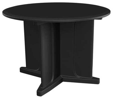 CORTECH Round Utility Table, 42 in X 42 in X 31 in, Plastic Top 66749BK