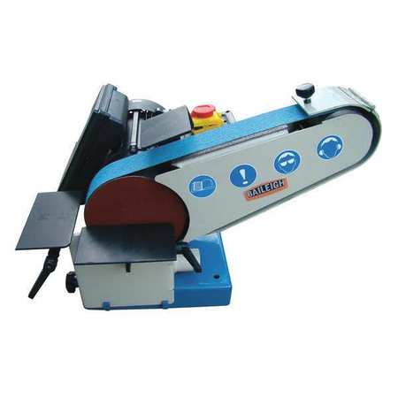 BAILEIGH INDUSTRIAL Disc Sander, 1 hp, 6 in Disc Dia, 2800 RPM Disc Speed, Corded, 110 V DBG-62