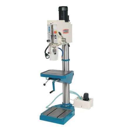 BAILEIGH INDUSTRIAL Floor Drill Press, Geared Head Drive, 3 1/2 hp, 220 V, 26 in Swing, 8 Speed DP-1500G