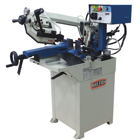 BAILEIGH INDUSTRIAL Band Saw, 8" x 8" Rectangle, 7" Round, 7 in Square, 110V AC V, 1.5 hp HP BS-210M