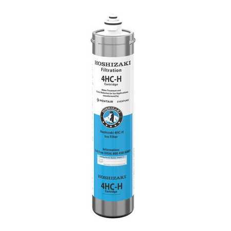 HOSHIZAKI Ice Maker Quick Connect Filter, 0.5 micron, 1.7 gpm, 21,000 gal, 14-1/2 in Overall Ht, 3-1/4 in Dia H9655-11