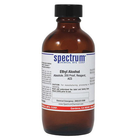 SPECTRUM Ethyl Alch, Abslt, 200 Prf, Rgnt, ACS, 100mL E1028-100ML