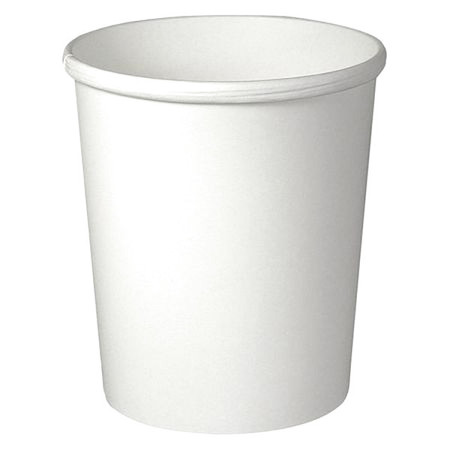 ZORO SELECT 32 oz. Container, 4-3/5" Dia, White, PK500 H4325-2050