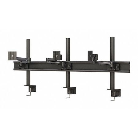 AFC INDUSTRIES Triple Computer Monitor Stand Desk Clamp 772235G