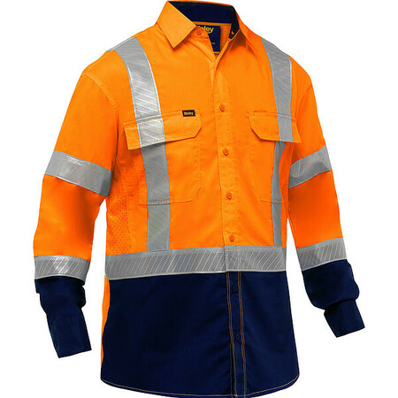 BISLEY HI-VIS SHIRTS 313M6491H-ON/4X