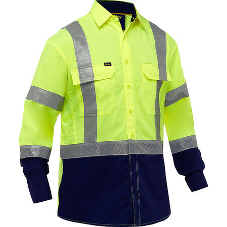 BISLEY HI-VIS SHIRTS 313M6491H-YN/4X