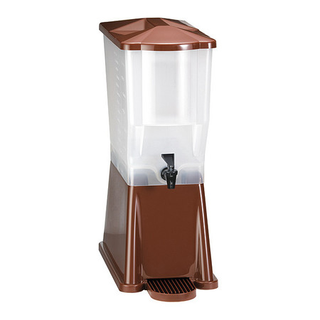 TABLECRAFT Beverage Dispenser, Single, Brown, 3 gal. 354DP