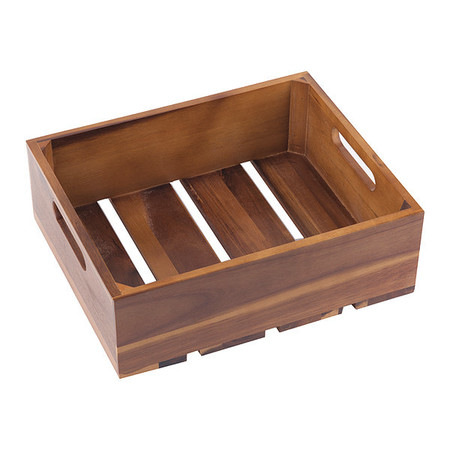 Tablecraft Gastronorm Crate, Acacia Wood, 1:2 CRATE124