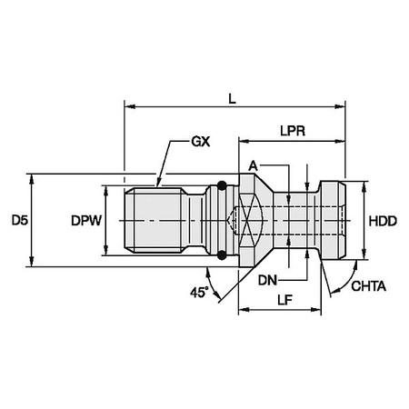 ERICKSON Retention Knob, 27.97mm, M24 RK50DVBM