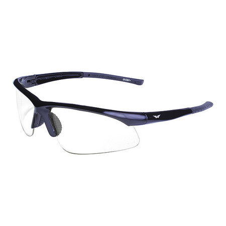 GLOBAL VISION Safety Glasses With Black Frame And Clear Lens, Gender: Unisex AMBASSCL