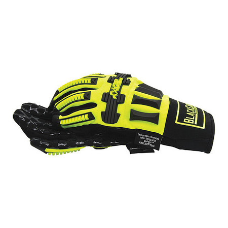 BLACKCANYON OUTFITTERS Gloves, Hi Impact, Hi Visibility, Large BHG601R