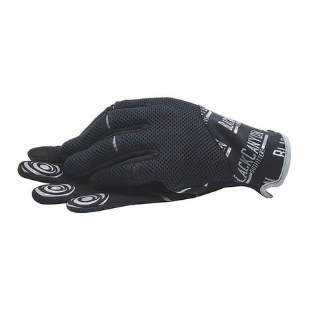 BLACKCANYON OUTFITTERS Silicone Coated Gloves, Palm Coverage, Black, L, PR BHG603R