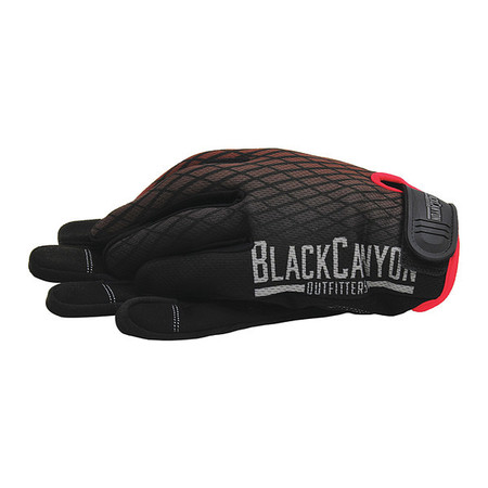 BLACKCANYON OUTFITTERS Gloves, Synthetc Leather Palm, Hi Dxtrty, L BHG622L