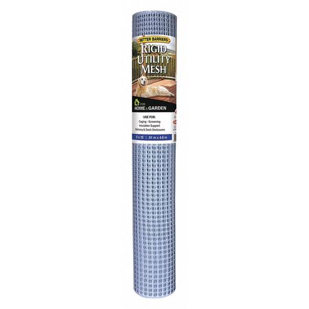 BETTER BARRIERS Rigid, Utility Mesh, 3ft.x15ft., Silver HC 315