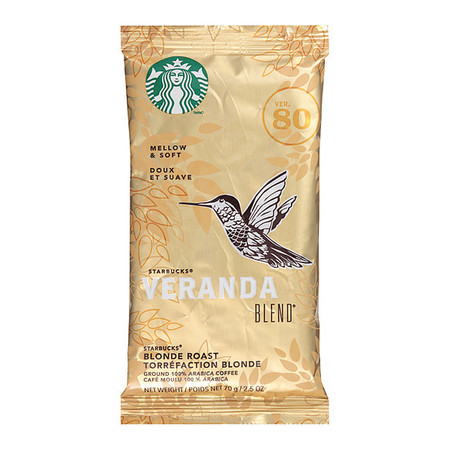 STARBUCKS Coffe, Ground, Veranda, 2.5 oz., PK18 SBK12411961