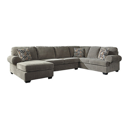Flash Furniture Sectional, 61" to 94" x 39", Upholstery Color: Gray FSD-1949SEC-3RAFS-GRY-GG